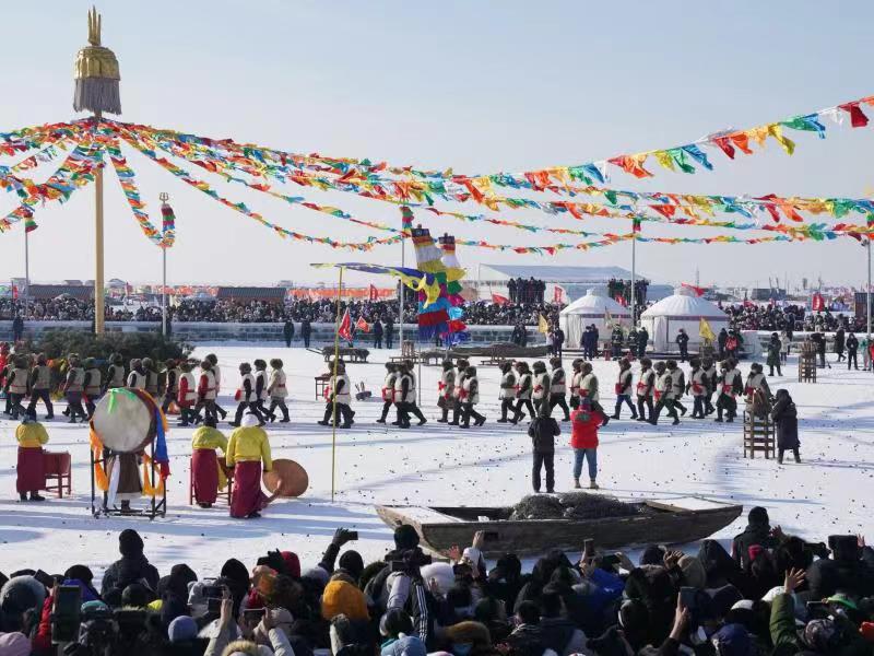查干湖冰雪漁獵文化旅游節。人民網李洋 攝