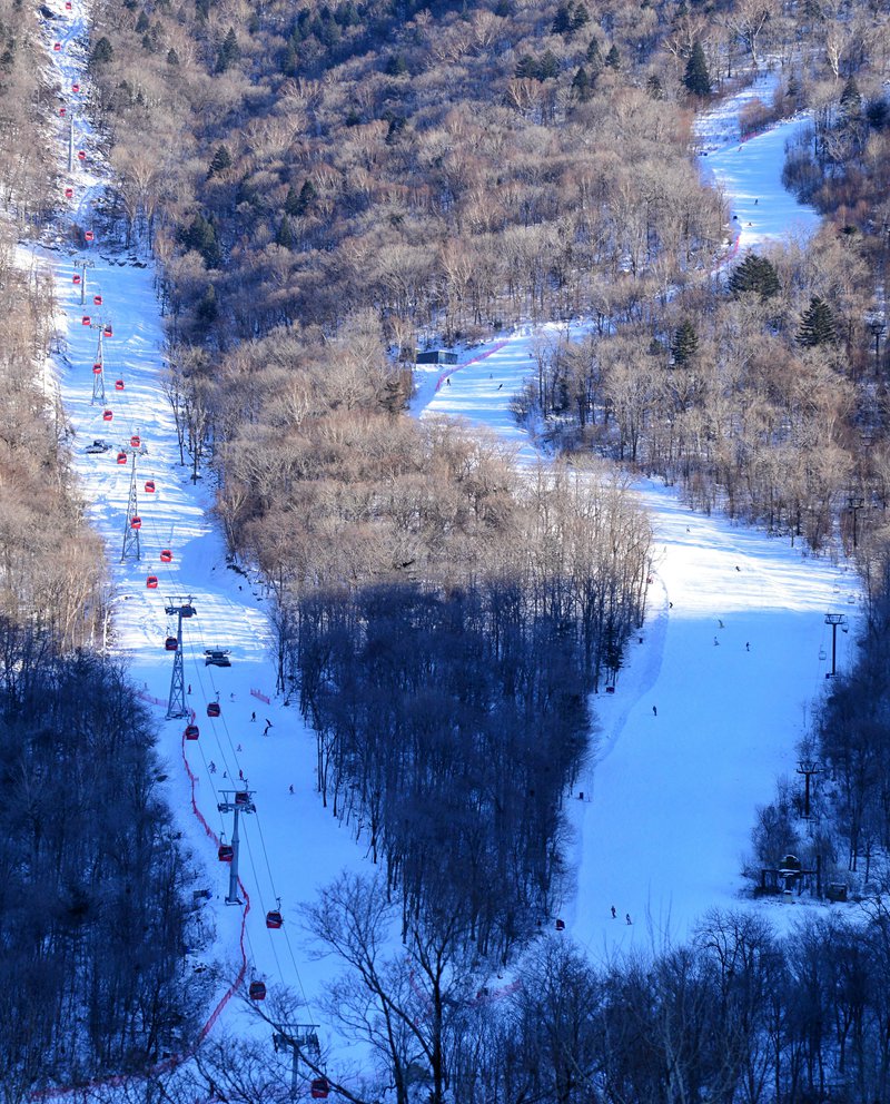 北大湖滑雪度假區。人民網李洋 攝