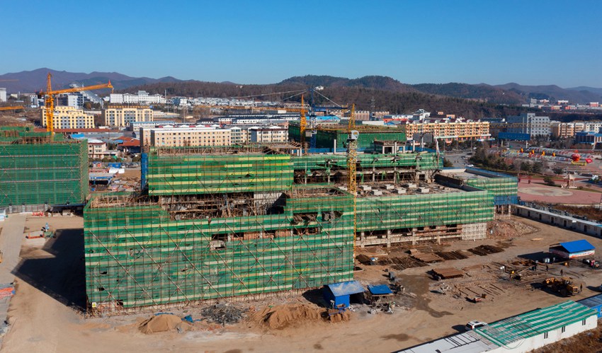安圖縣融媒雙創產業園建設如火如荼。