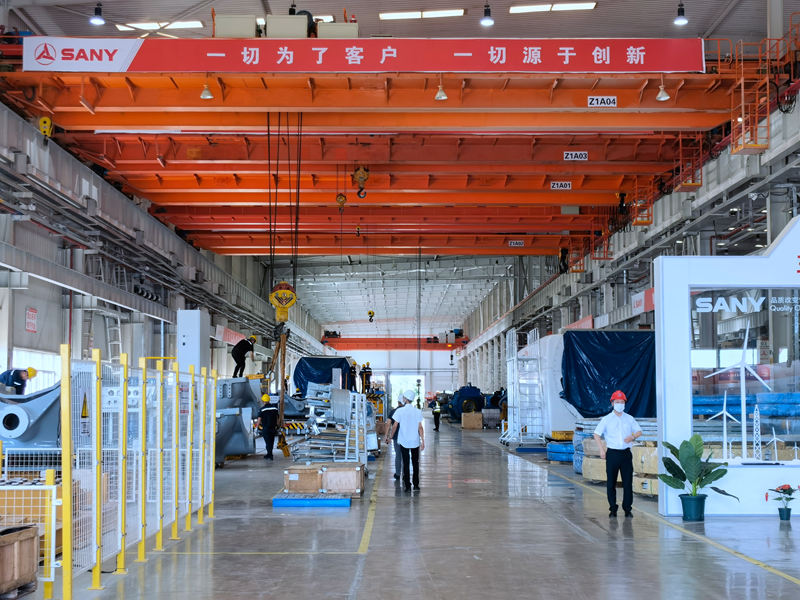 三一重能通榆零碳智造風電產業園。人民網李洋 攝