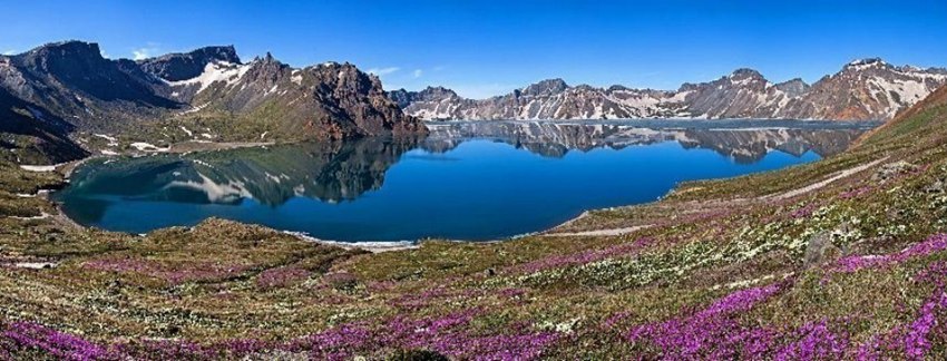 夏日長白山天池盛景。（往年照片）卓永生/攝