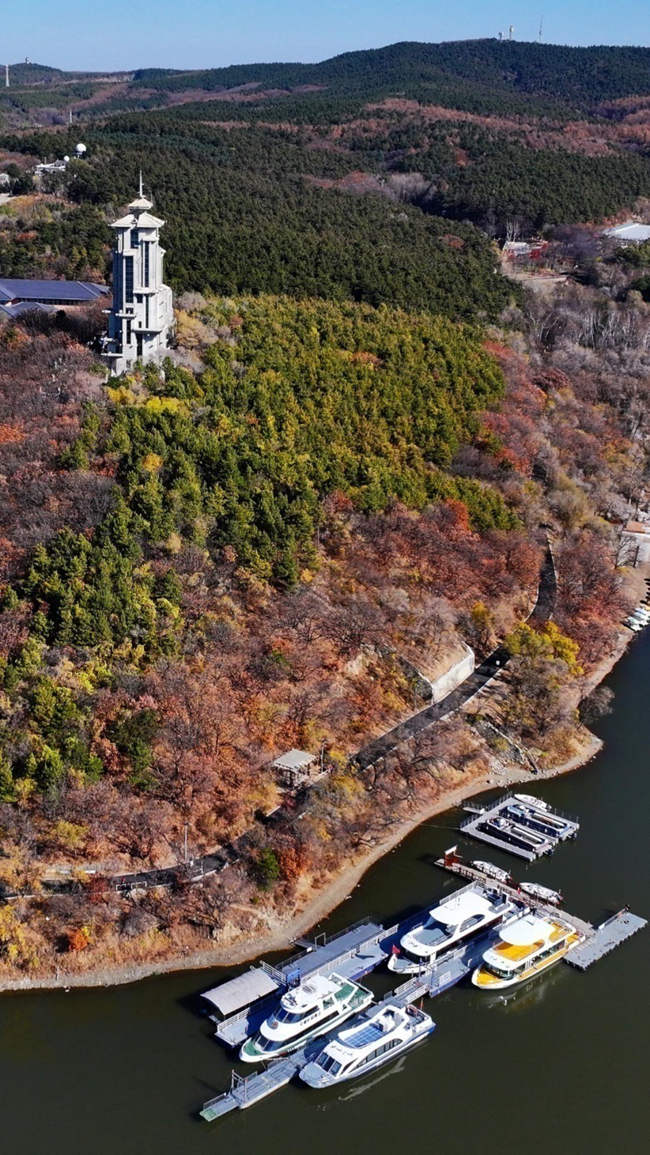 凈月潭國家森林公園秋色宜人。（李成偉/攝）