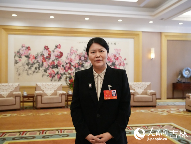 長春市人大代表、南關區委書記魯月。人民網記者 李洋攝