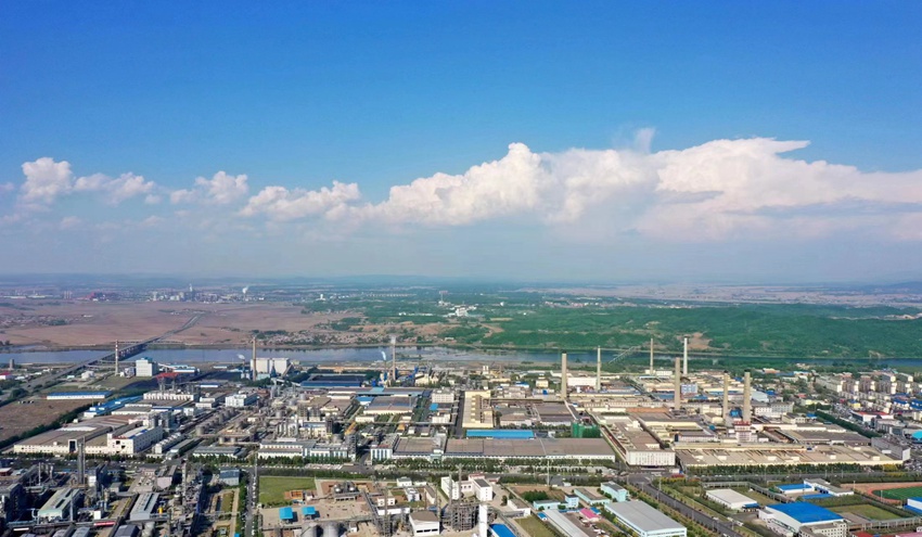 吉林化纖股份有限公司全景。（吉林市委宣傳部供圖）