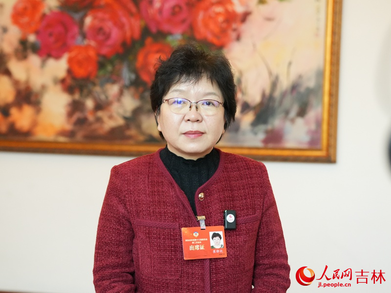 吉林省政協委員、中興華會計師事務所主任崔靜欣。人民網記者 李洋攝