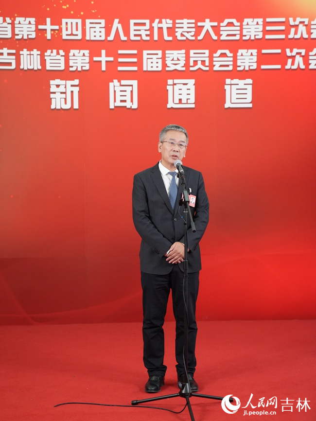 吉林省發展和改革委員會主任張志新。人民網記者 李洋攝