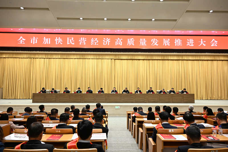 長春市加快民營經濟高質量發展推進大會。