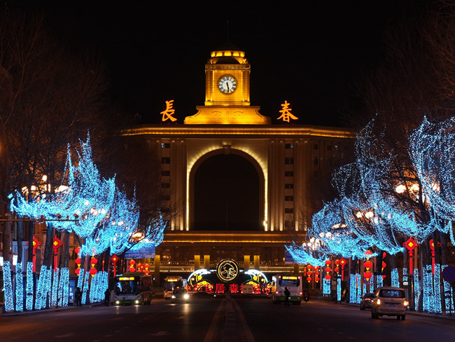 長春夜景。人民網李洋攝
