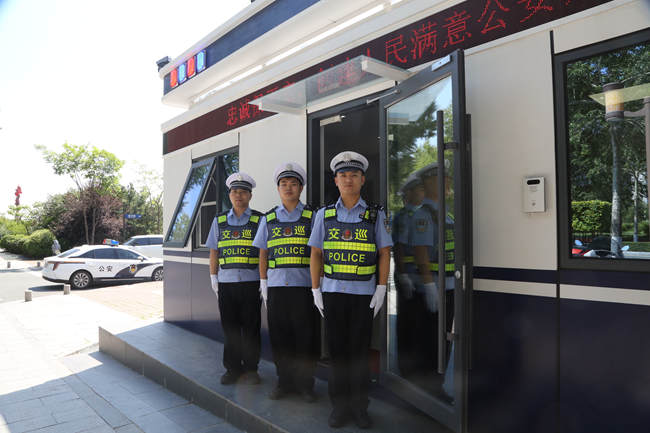 長春市街面警務站正式運行。孫康 攝