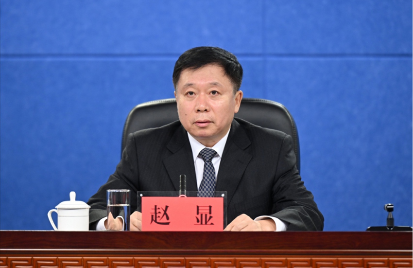 長春市副市長趙顯發言。（吉林發布）