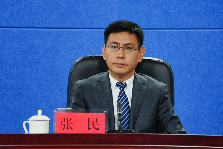 長春市蓮花山度假區管委會副主任張民。（吉林發布）