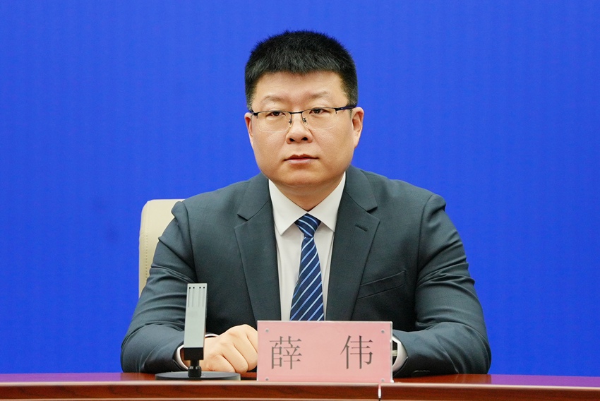 長春蓮花山生態旅游度假區文體旅游科技局局長薛偉。（長春市委宣傳部供圖）