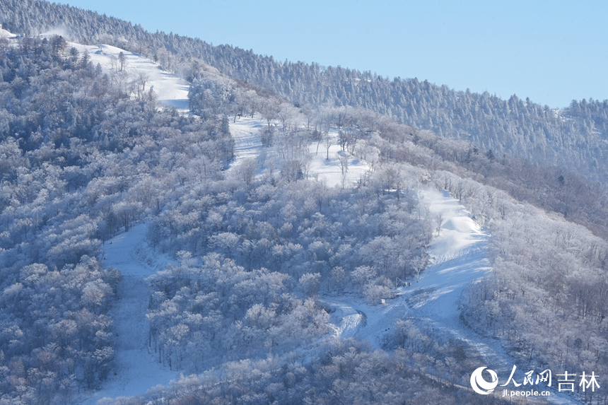 吉林北大湖高山霧凇景觀。人民網記者 李洋攝