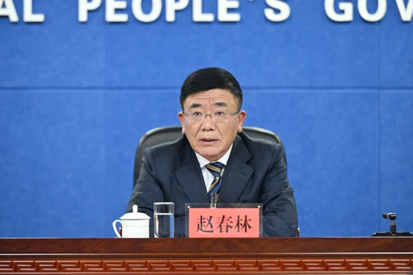吉林省人社廳副廳長趙春林。（吉林發布）