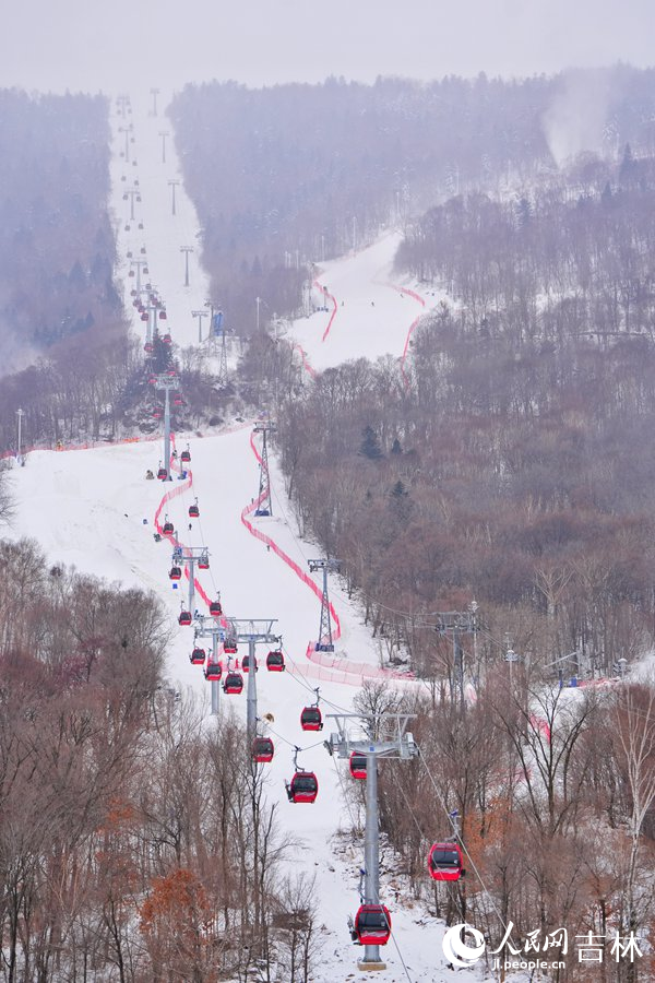 吉林北大湖滑雪度假區的高級賽道。人民網記者 李洋攝