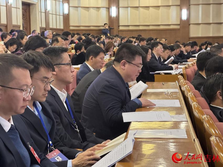 吉林省第十四屆人民代表大會第四次會議開幕。人民網記者 李思玥攝
