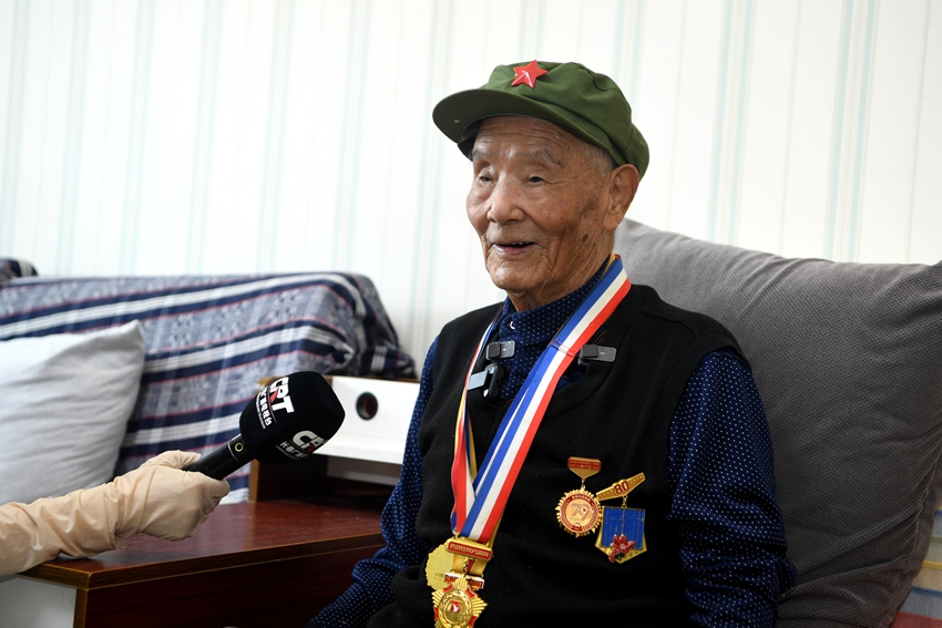 抗戰老兵劉慶恩。