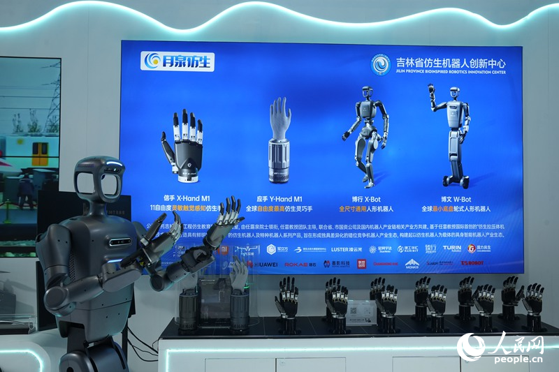 博覽會上展示的仿生機器人。人民網記者 李洋攝