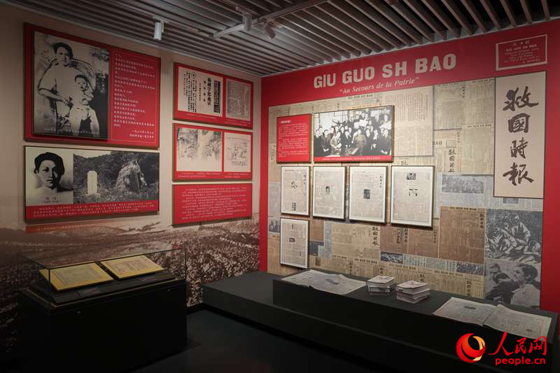 吉林省近現代史展覽第五部分“十四年抗日戰爭”展區。人民網記者 李洋攝