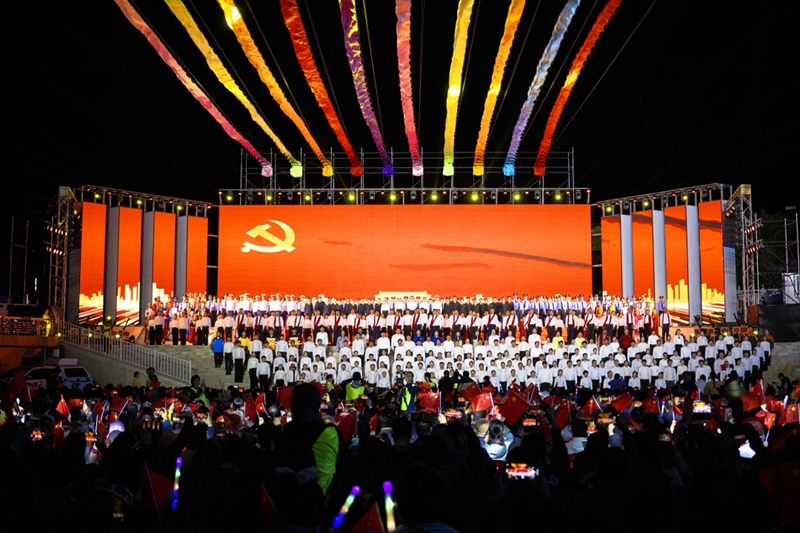 圖們市文化旅游節表演。（圖們市委宣傳部供圖）