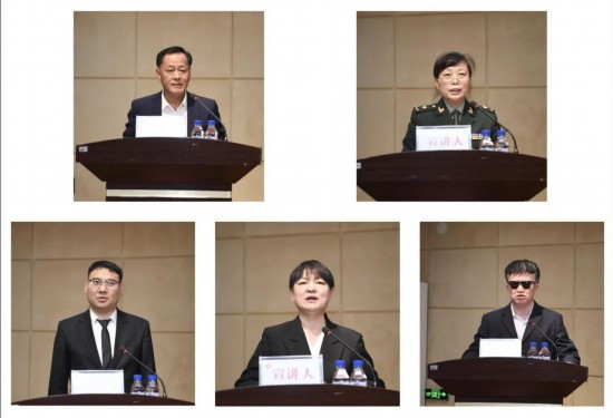 “吉林楷?！蓖蹒鞠冗M事跡報告團作宣講報告。