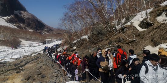 今年清明假期的長白山。